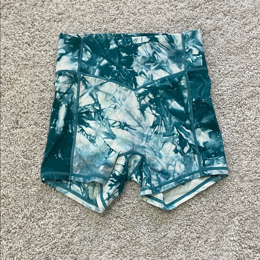 Balance Athletica Blue Tie-Dye Athletic Shorts